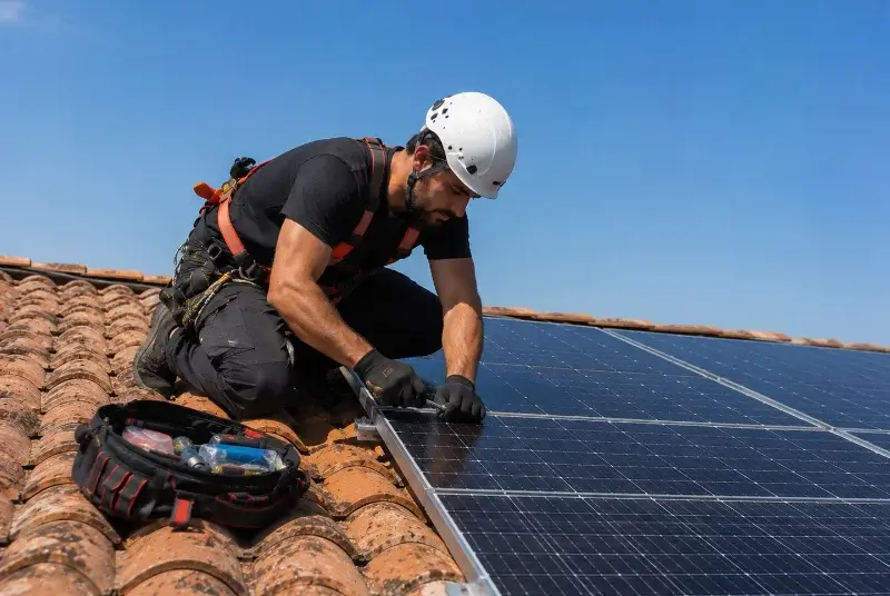Maintenance et monitoring de panneaux solaires à Ligné