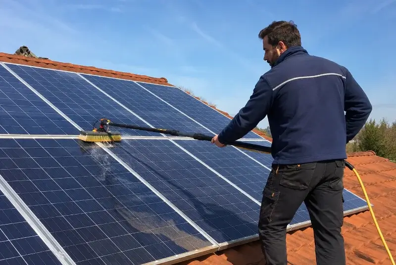 Nettoyage et entretien de panneaux solaires à Ligné